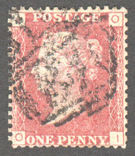 Great Britain Scott 33 Used Plate 150 - OI - Click Image to Close
